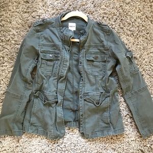 Olive Green Utility Jacket Size Medium Kensie